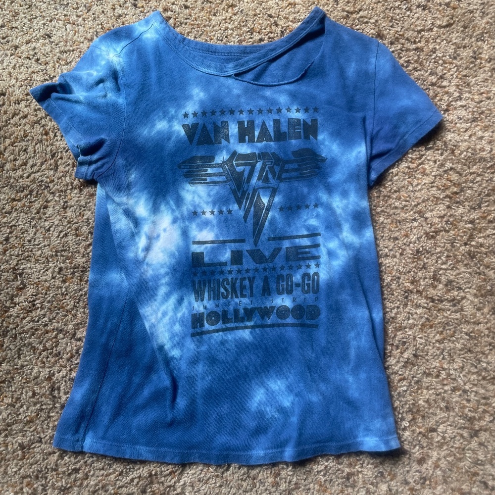 Vintage Distressed Van Halen T-Shirt Size Small